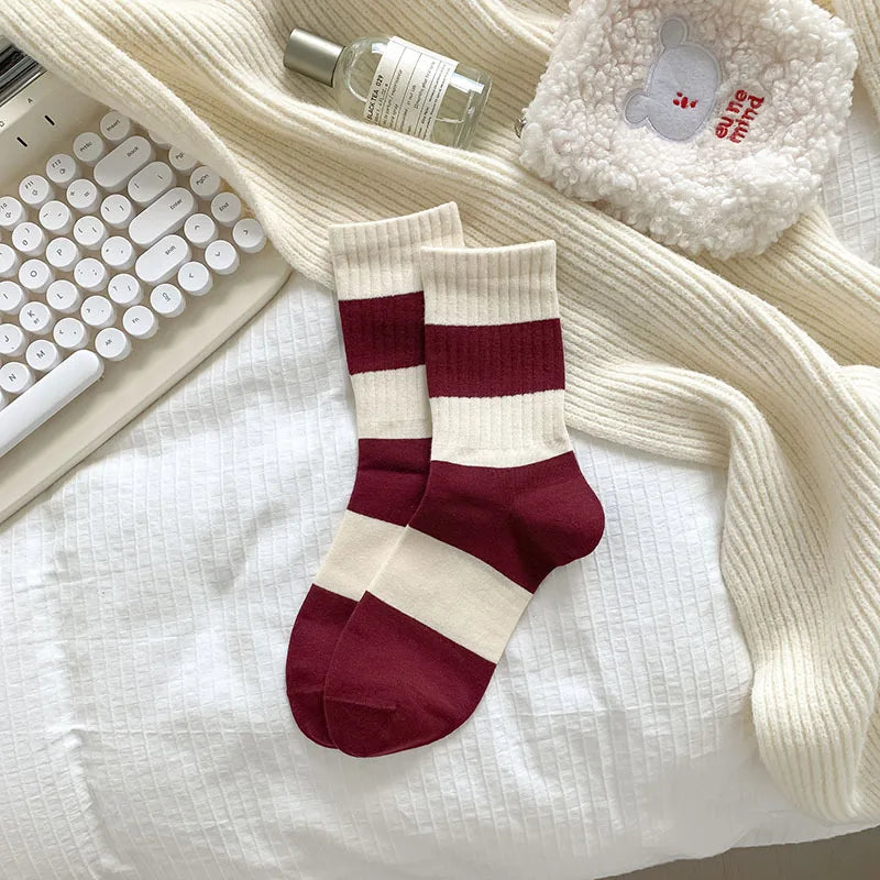 Calzini Trendy Cherry Stripe – stocksocks™