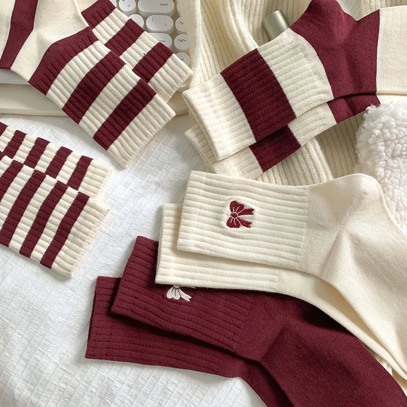 Calzini Trendy Cherry Stripe – stocksocks™